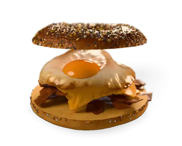 Illustration of Steak & Egg Bagel